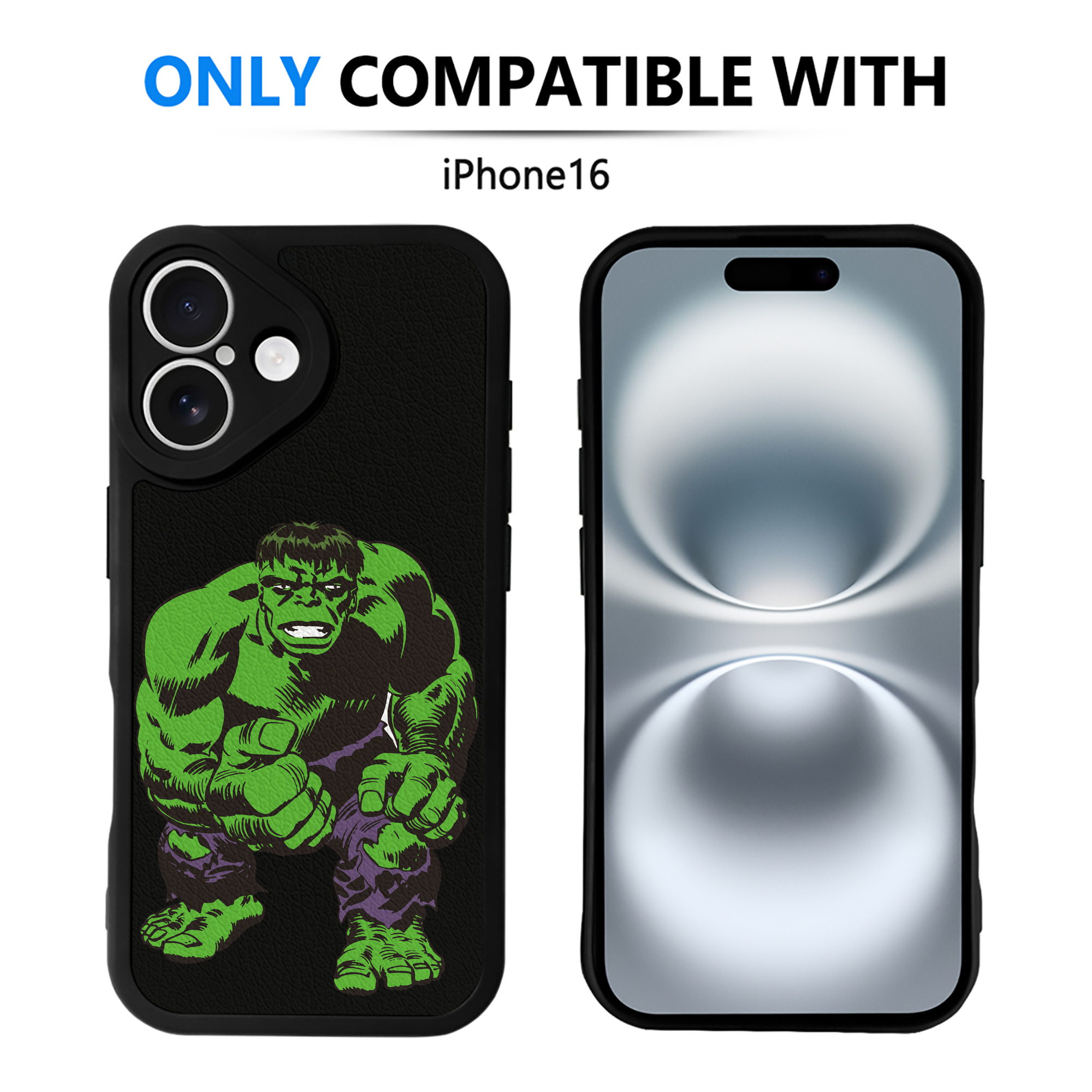 （画像用） アベンジャーズ The Avengers 【iPhone 16シリーズ対応】シリコンスマホケース（レザー調） 材質：シリコン